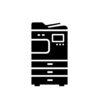 Office,Multifunction,Copier,Machine,Silhouette,Icon.,Clipart,Image,Isolated,On